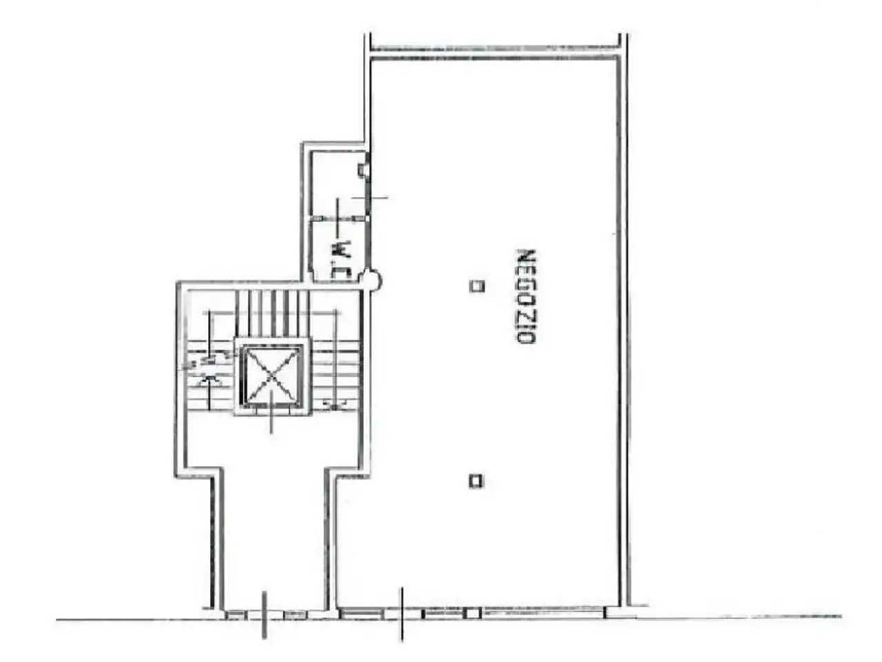 Negozio in Via Antonio Gramsci, Capriate San Gervasio, {3} - Planimetria 1