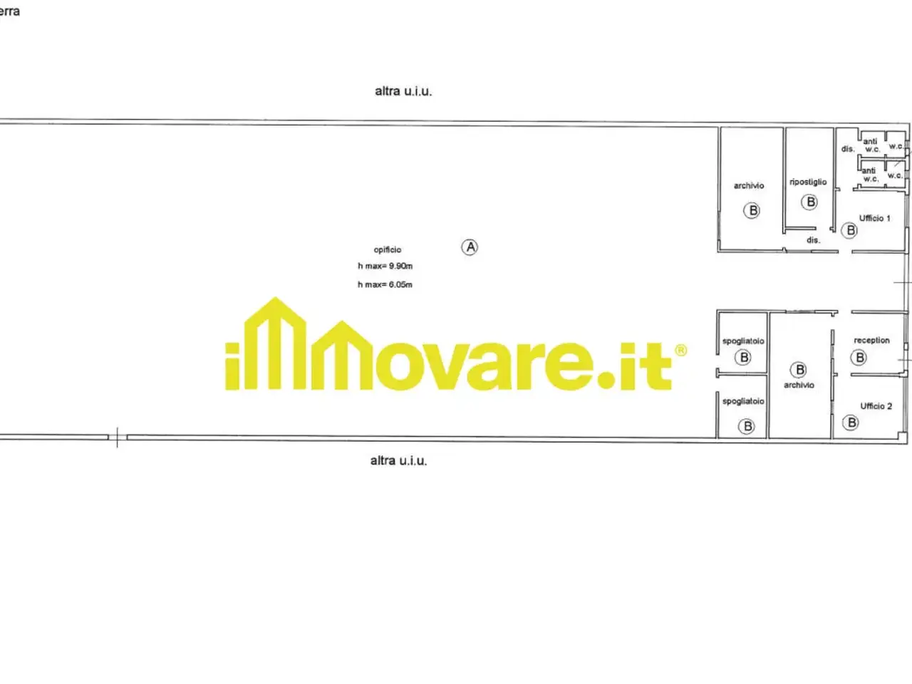 Capannone in Via Giovanni Battista Pirelli, Triggiano, {3} - Planimetria 1