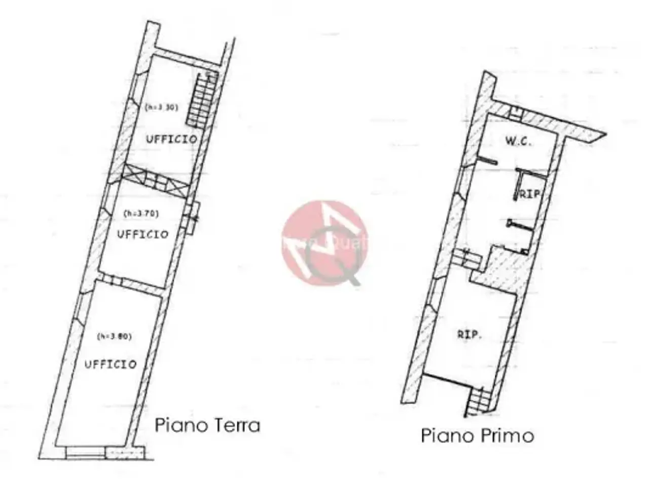 Ufficio in Piazza Costanzi, Fano, {3} - Planimetria 1