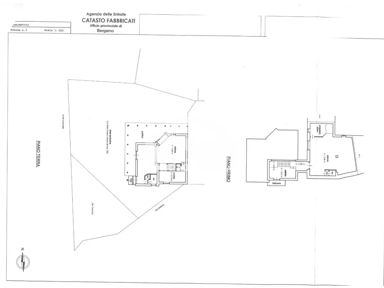 Negozio in Via Casazza, Albino, {3} - Planimetria 1