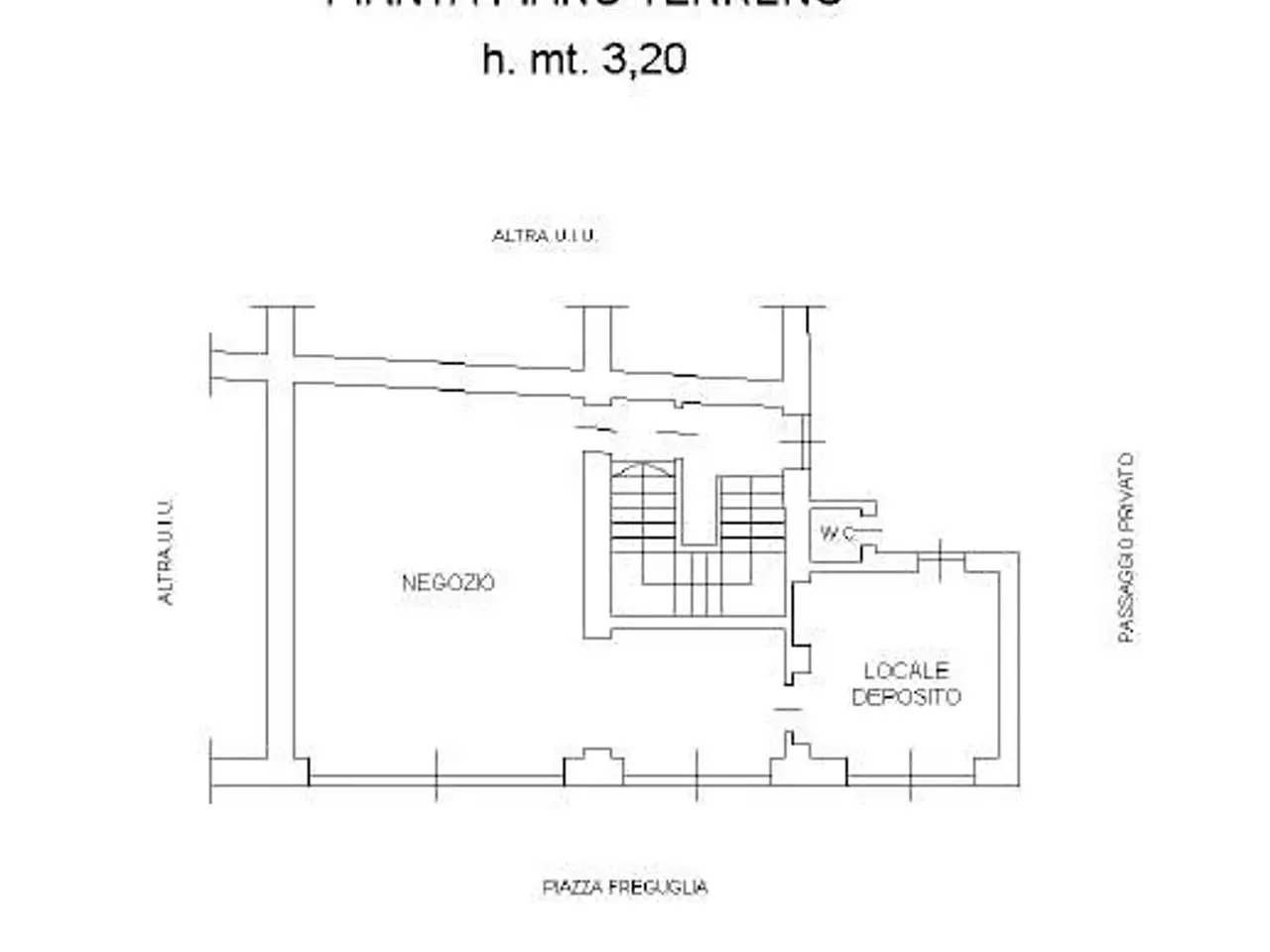 Minimarket in , Torino, {3} - Planimetria 1