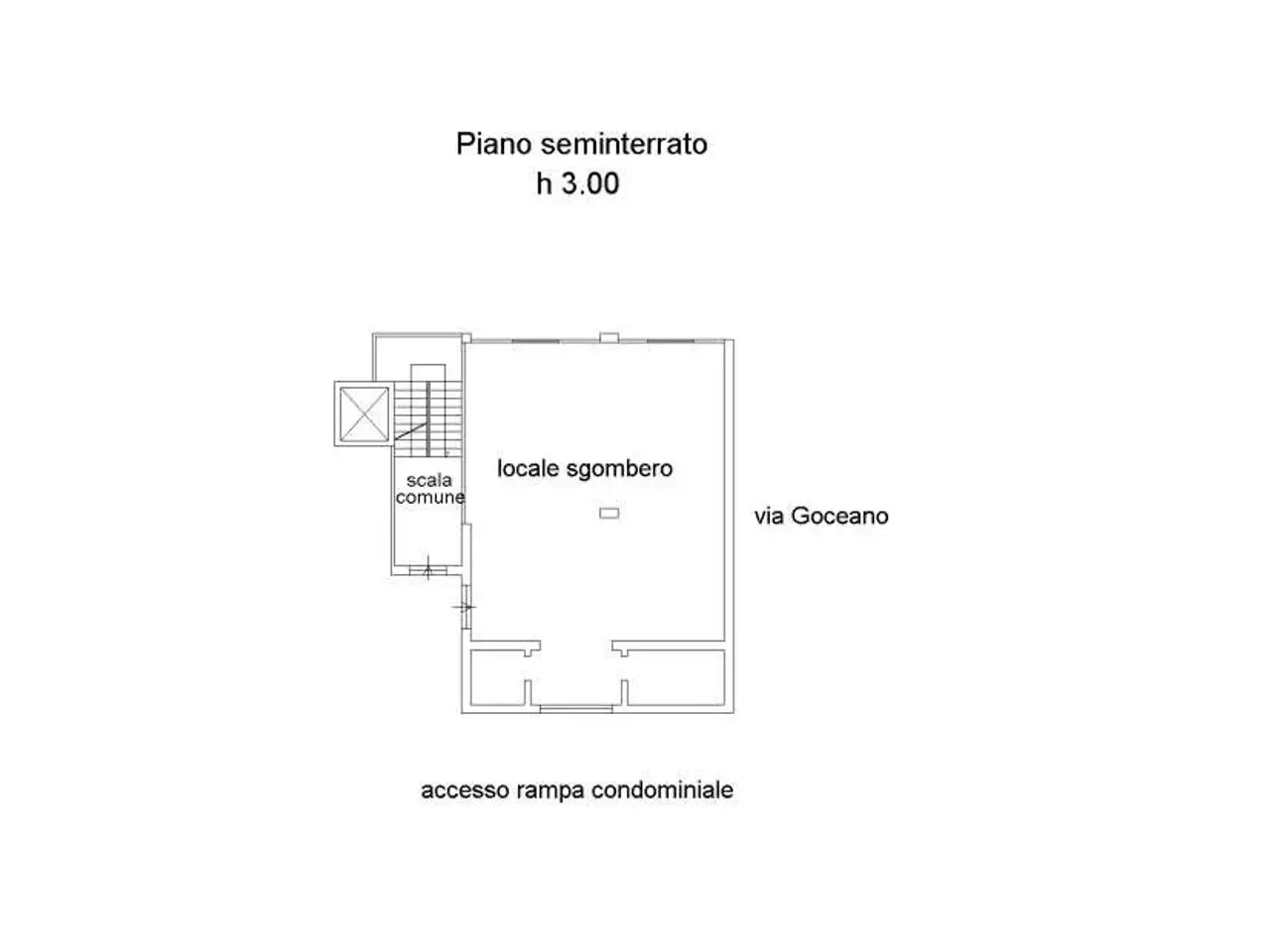 Magazzino in Via Goceano 10, Alghero, {3} - Planimetria 1