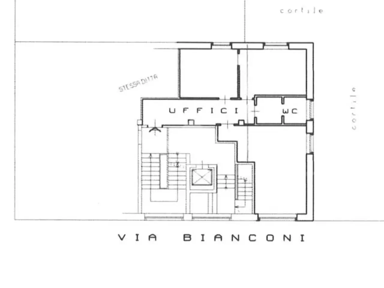Ufficio in Via Carlo Bianconi, Milano, {3} - Planimetria 1