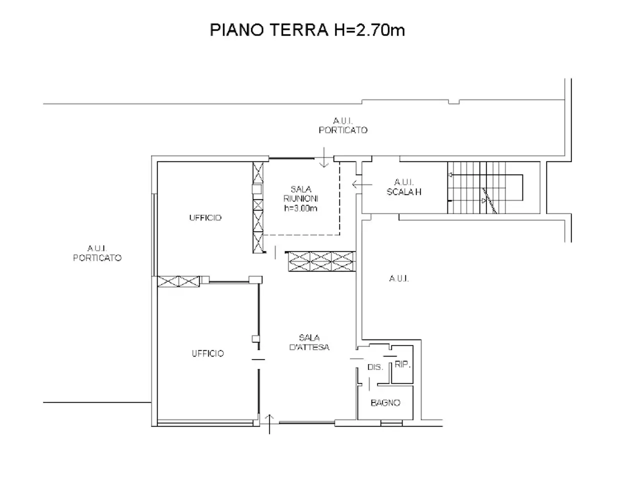 Ufficio in Via Roma 117, Grumello Del Monte, {3} - Planimetria 1