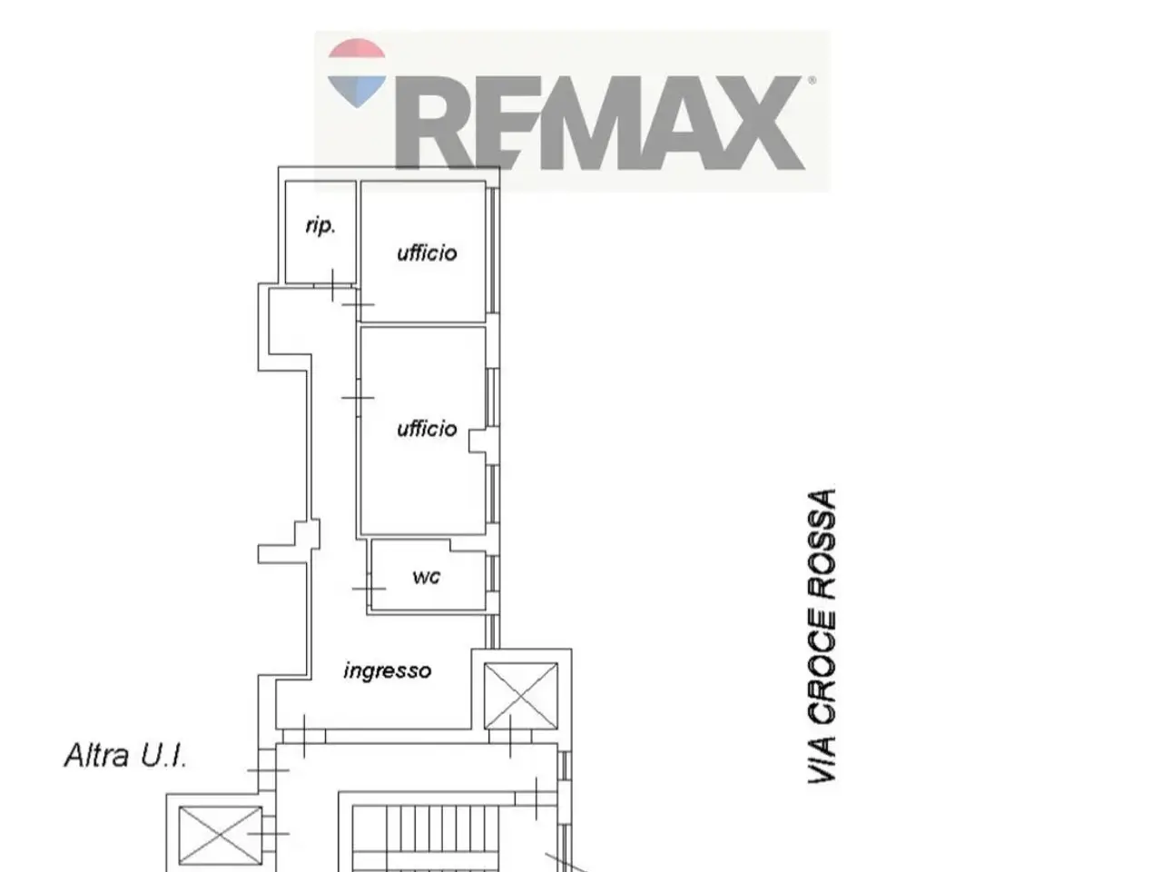 Ufficio in Viale Croce Rossa 25, Palermo, {3} - Planimetria 1