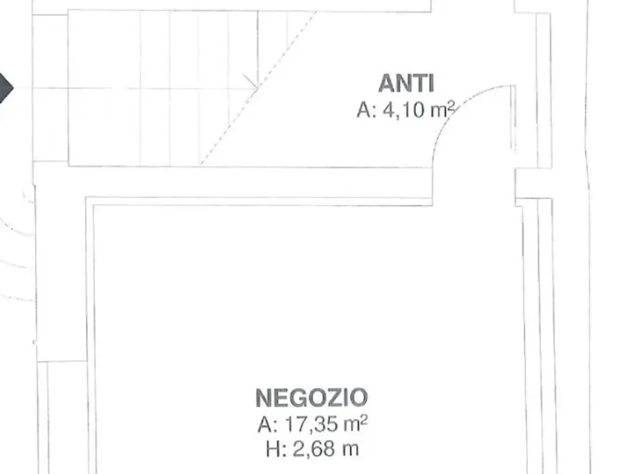 Negozio in Via XX Settembre, Conegliano, {3} - Planimetria 1