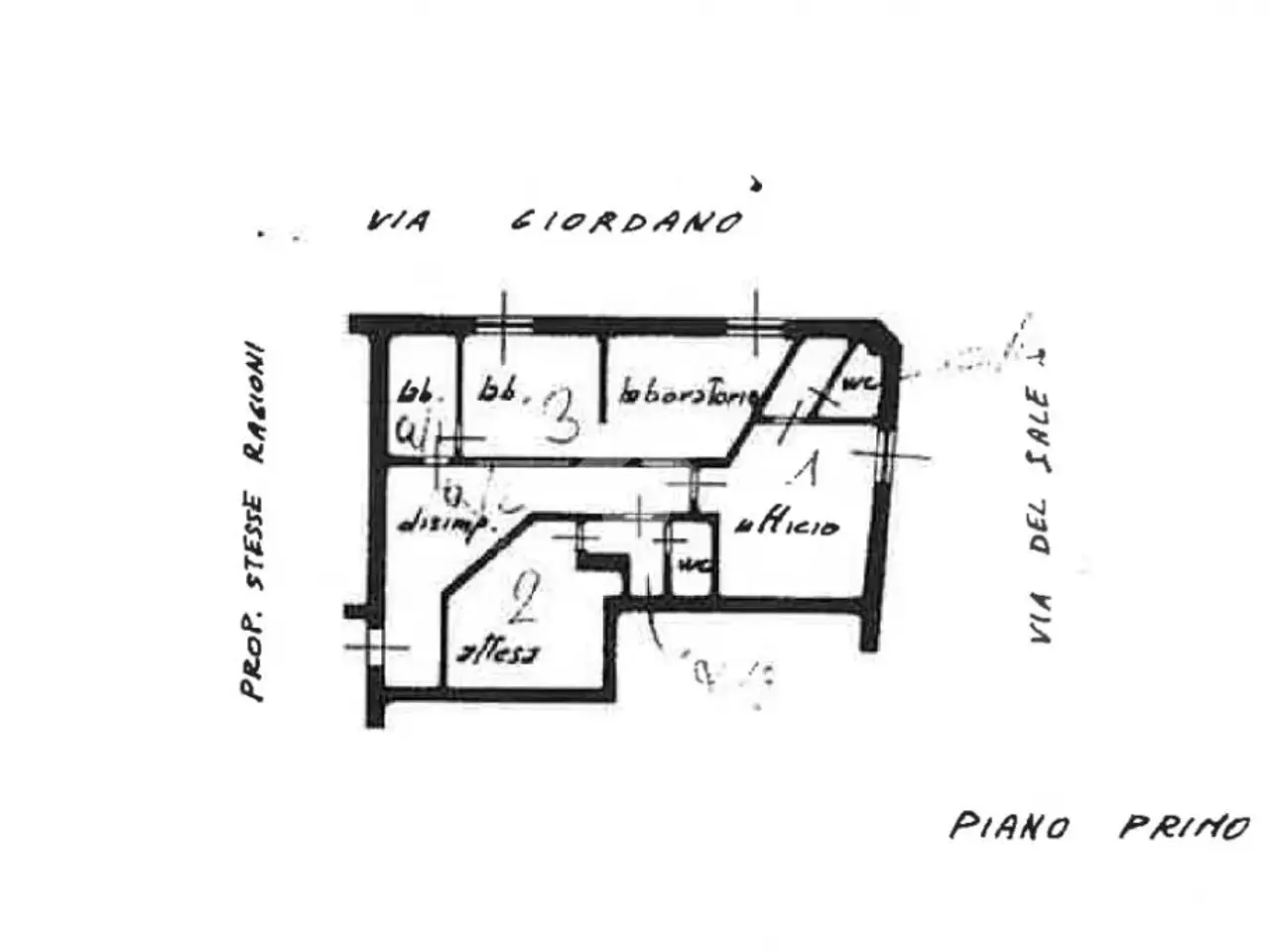 Ufficio in Via del Giordano, Cremona, {3} - Planimetria 1