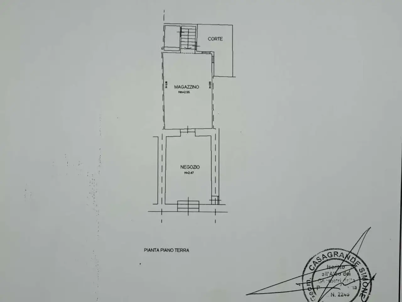Negozio in Via G.Garibaldi 24, Jesi, {3} - Planimetria 1
