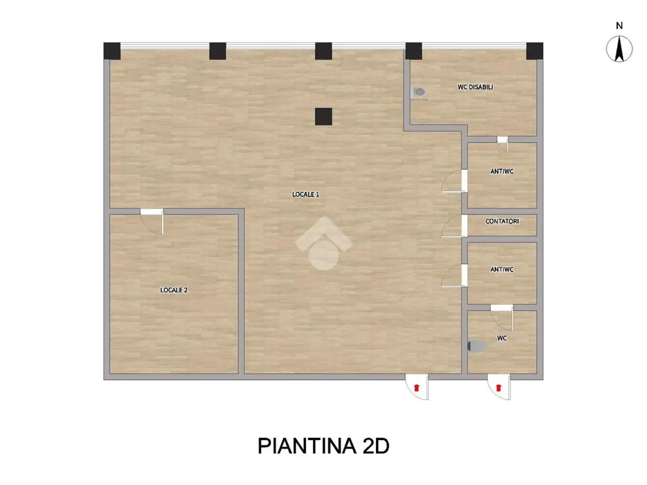 Negozio in Via Luigi Semenza, Verolanuova, {3} - Planimetria 1