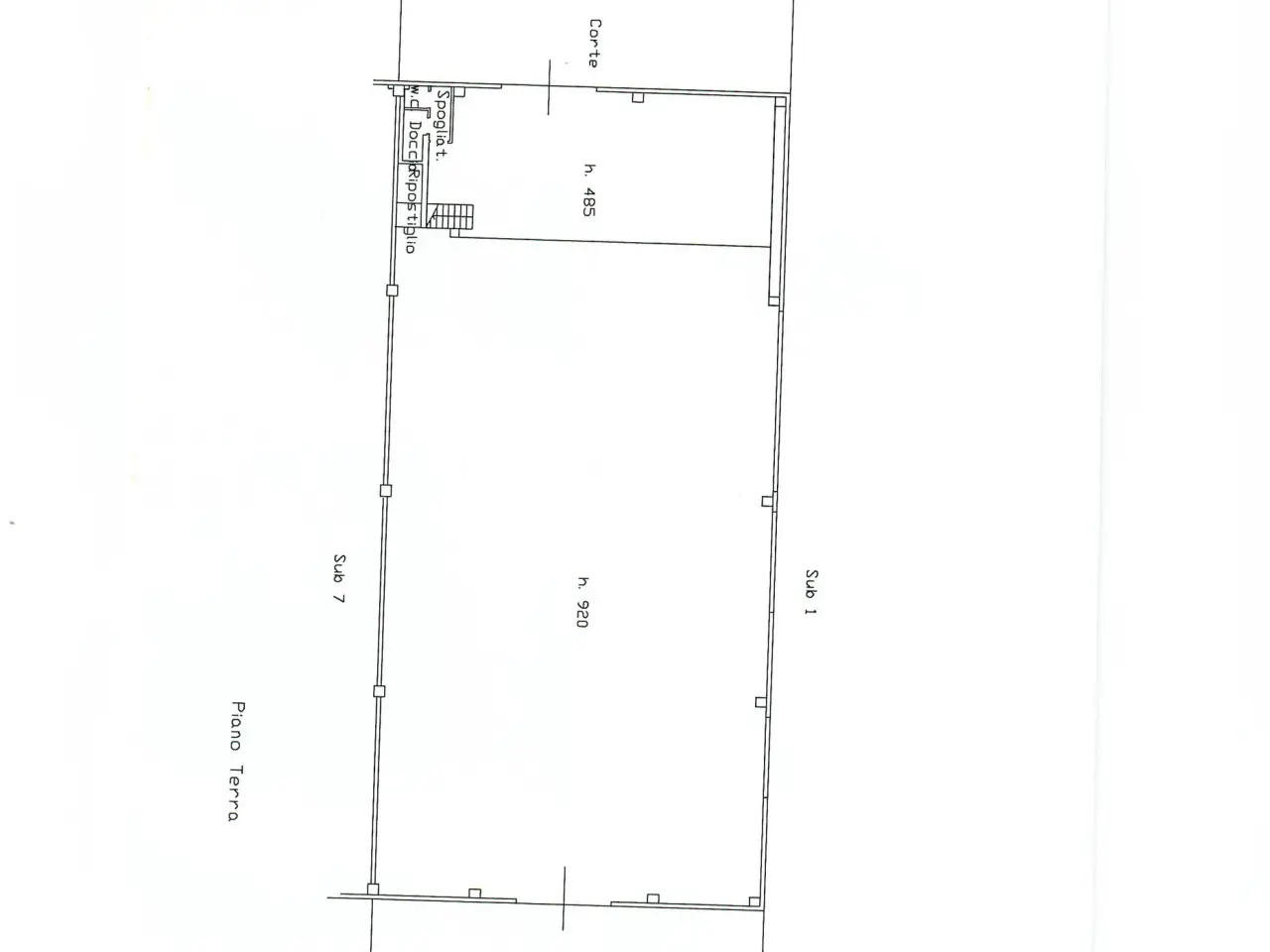 Capannone in Via Cisa, Sarzana, {3} - Planimetria 1