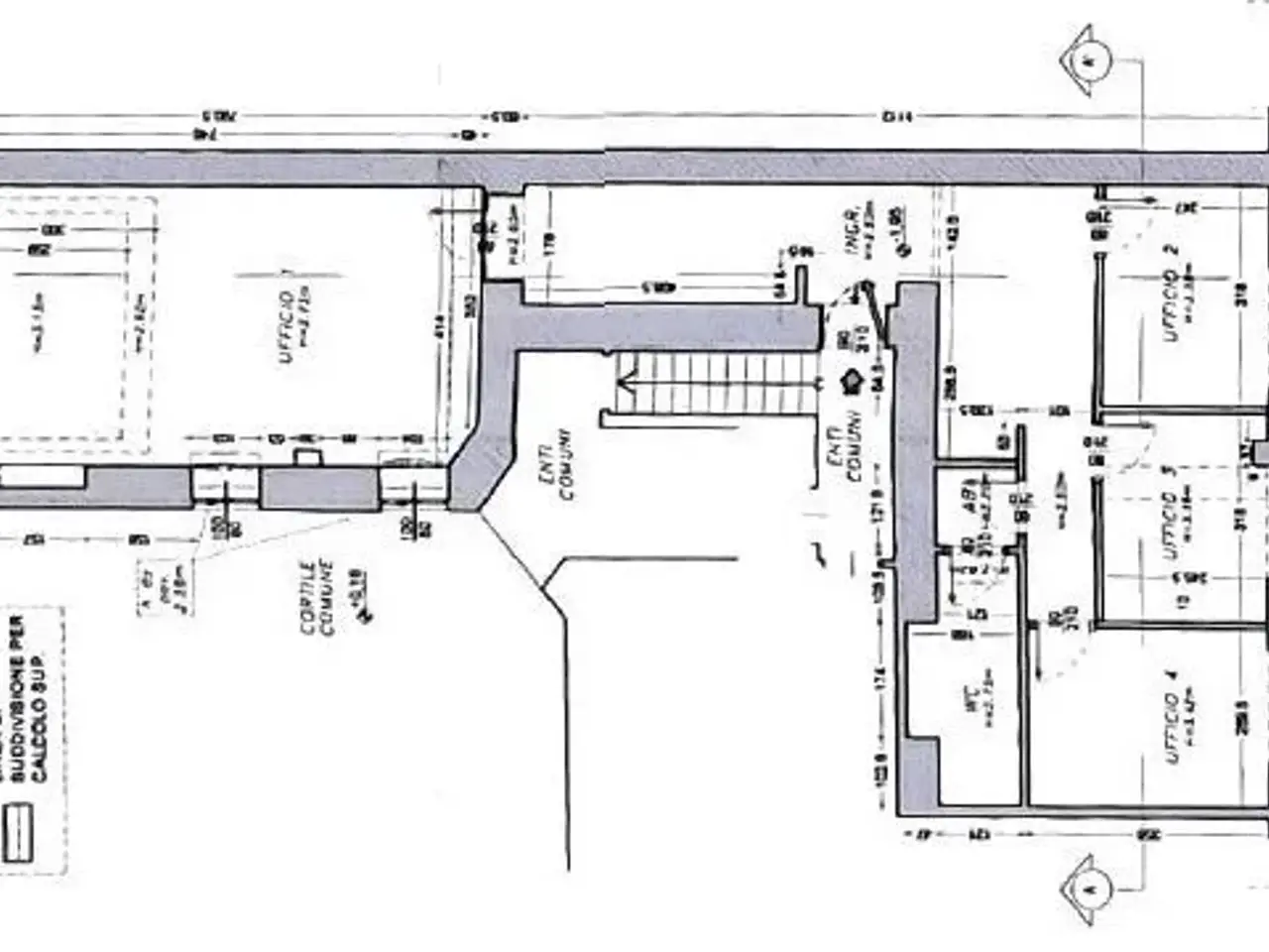 Ufficio in Via Jacopo Palma 8, Milano, {3} - Planimetria 1