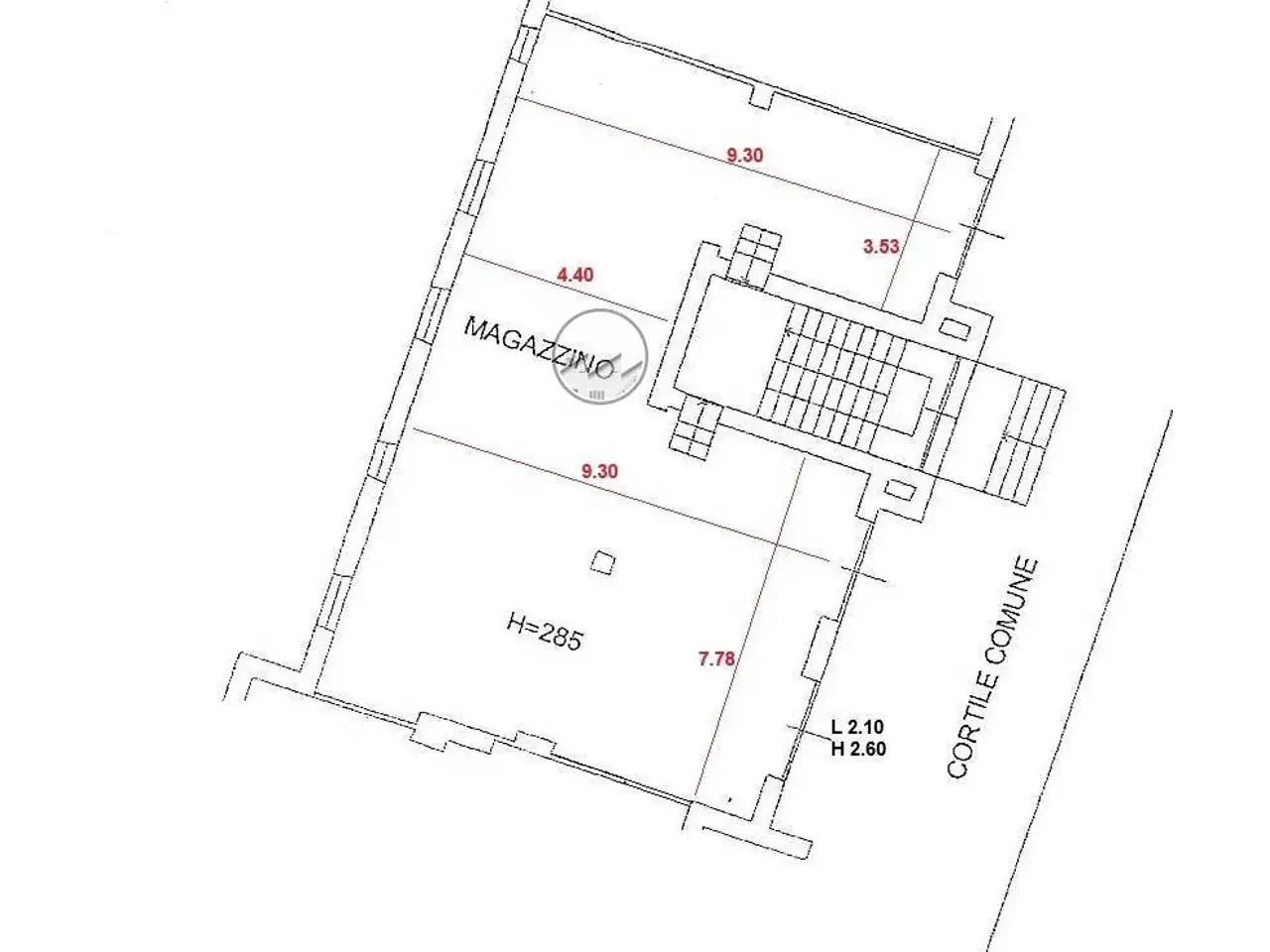 Capannone in Via Grossi 8, Pavia, {3} - Planimetria 1