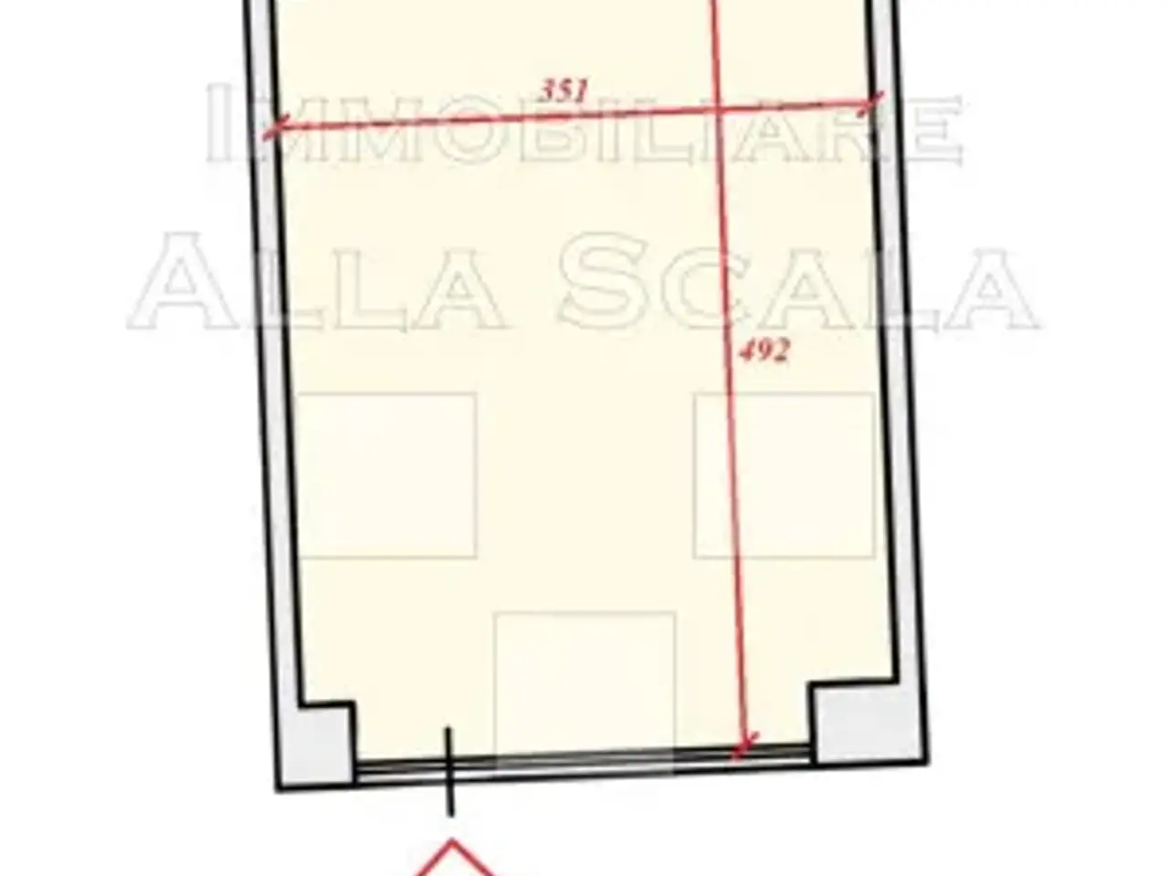Negozio in Via Cenisio, Milano, {3} - Planimetria 1