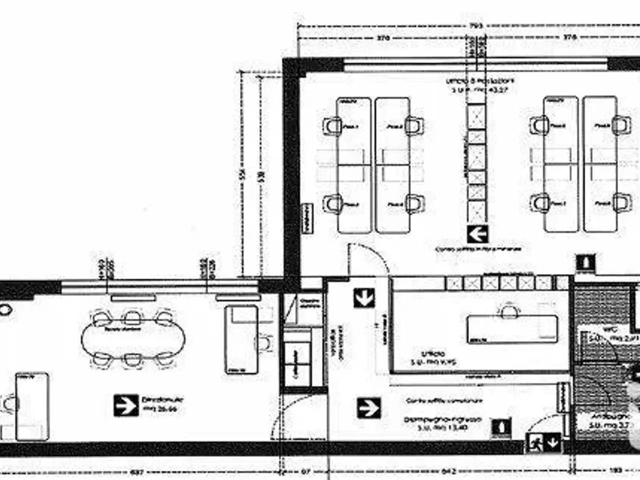 Ufficio in Via Einaudi 108, Civitanova Marche, {3} - Planimetria 1