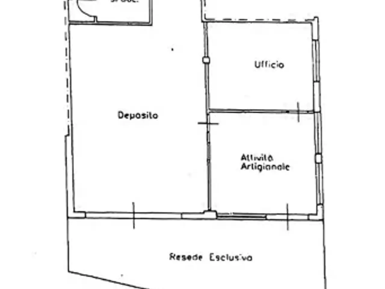 Negozio in Via delle Ville 1 487, Lucca, {3} - Planimetria 1