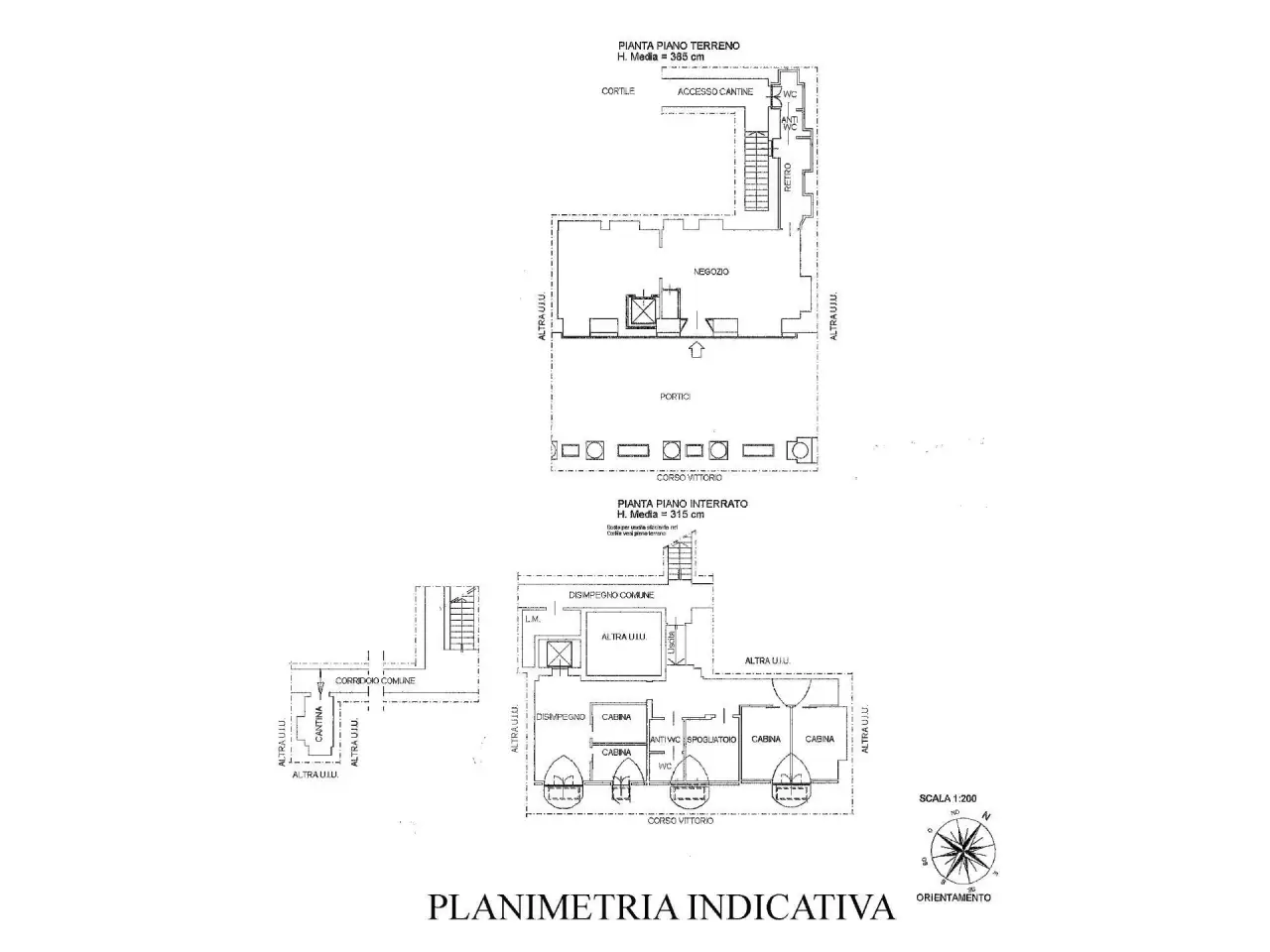 Negozio in Corso Vittorio Emanuele II, Torino, {3} - Planimetria 1
