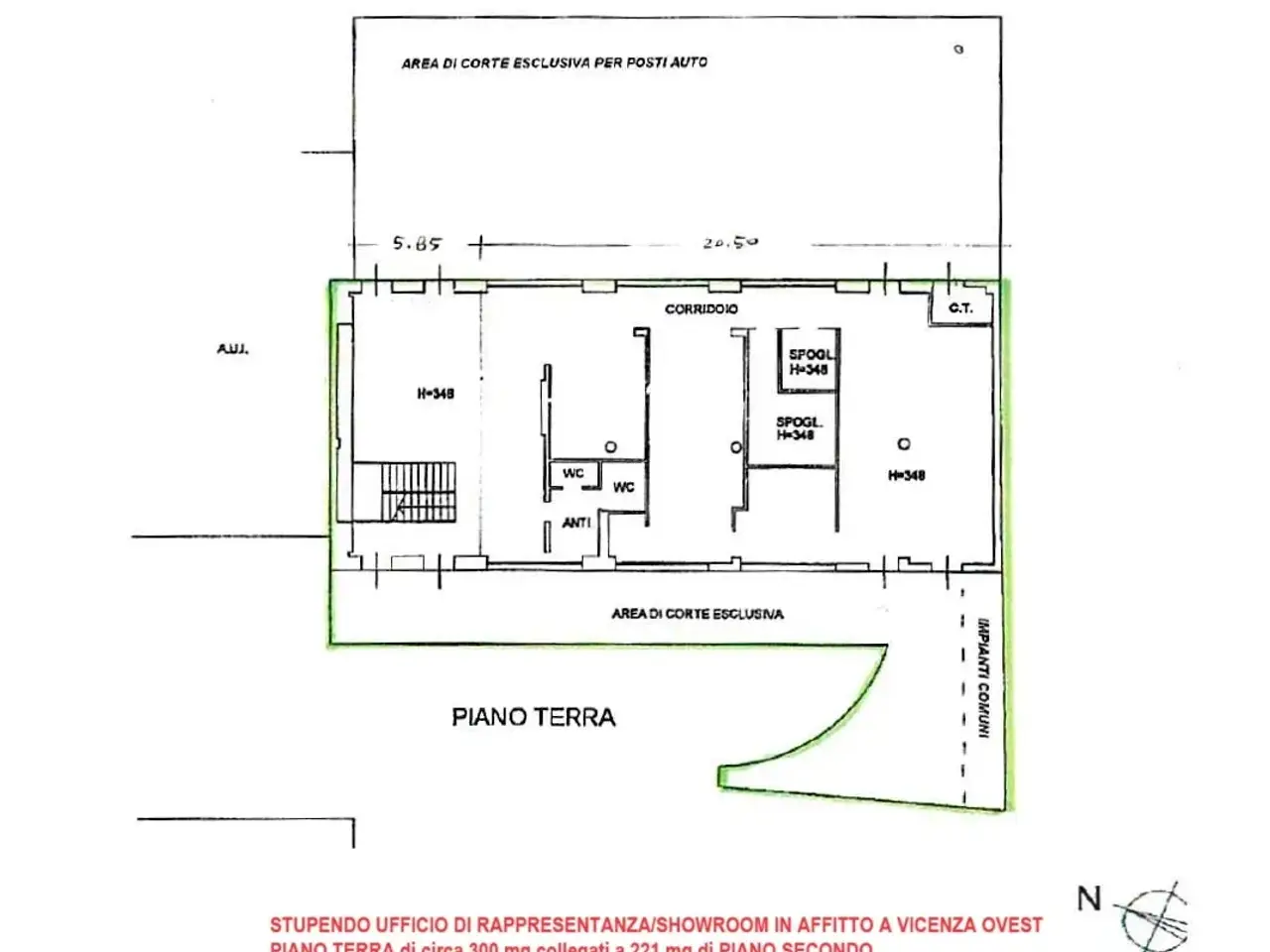 Ufficio in Via del Progresso, Vicenza, {3} - Planimetria 1