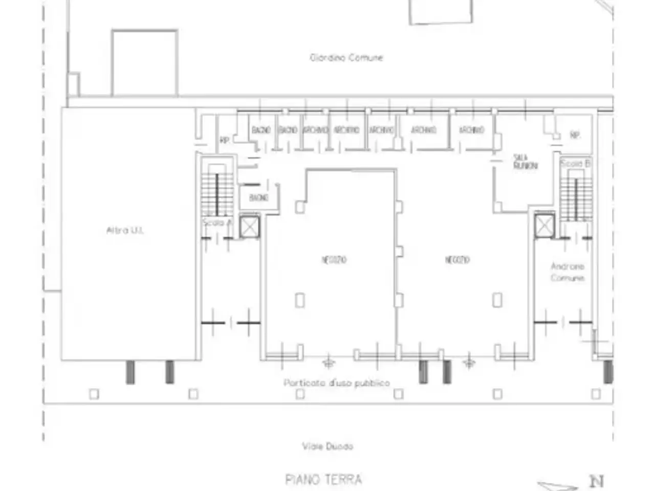Negozio in Viale Giuseppe Duodo 84, Udine, {3} - Planimetria 1