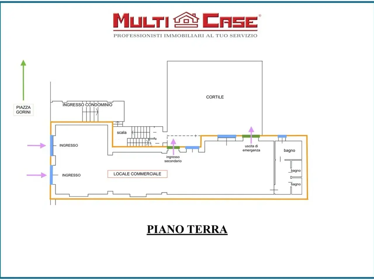 Locale commerciale in Via Moretto da Brescia 36, Milano, {3} - Planimetria 1