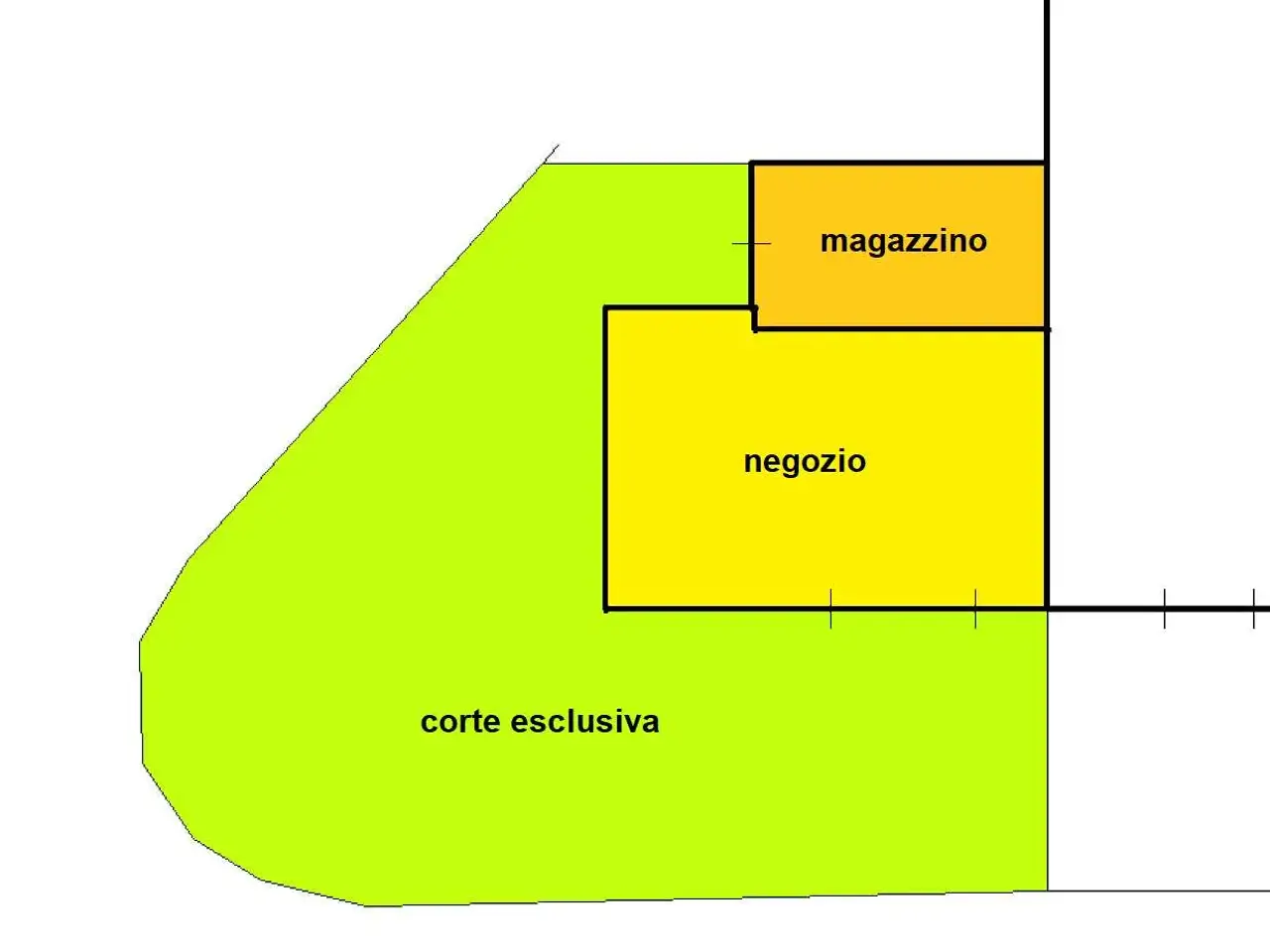 Negozio in Via Achille Grandi 25, Ancona, {3} - Planimetria 1