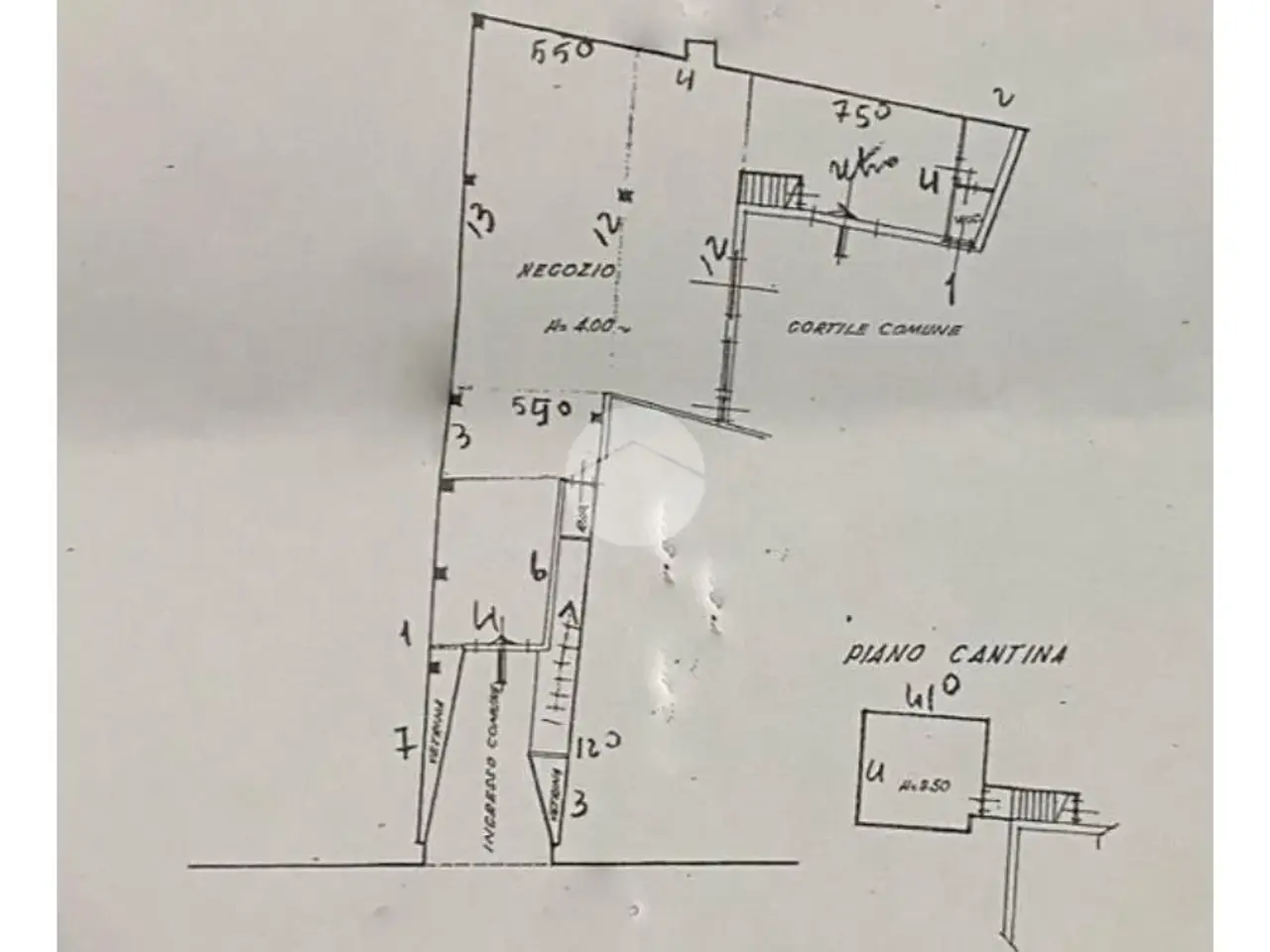 Negozio in Corso Palestro 44, Brescia, {3} - Planimetria 1