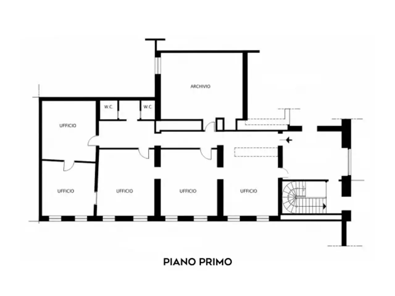 Ufficio in Piazza Girolamo Savonarola 10/a, Ferrara, {3} - Planimetria 1