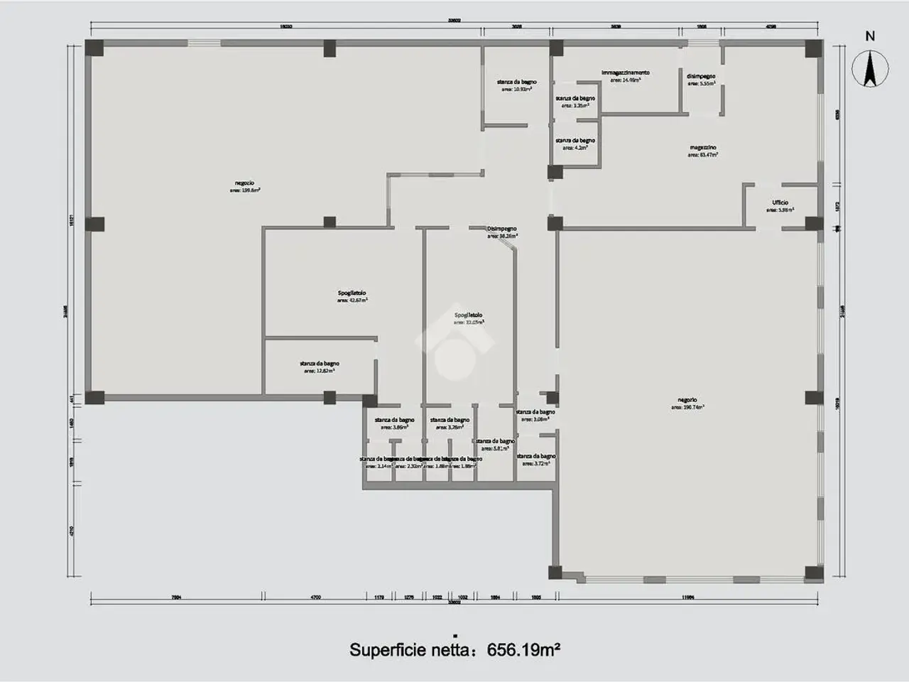 Negozio in Via Nikolajewka 9, Concesio, {3} - Planimetria 1