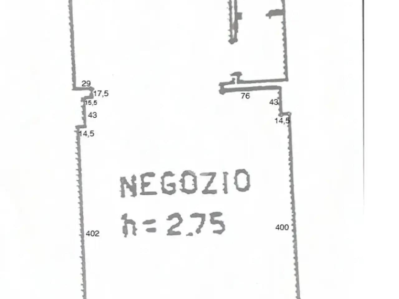 Negozio in Viale Anita Garibaldi 54, Cesenatico, {3} - Planimetria 1
