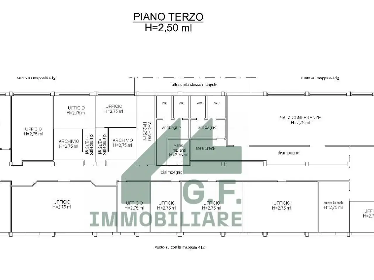 Ufficio in Via Forte Tomba 7, Verona, {3} - Planimetria 1