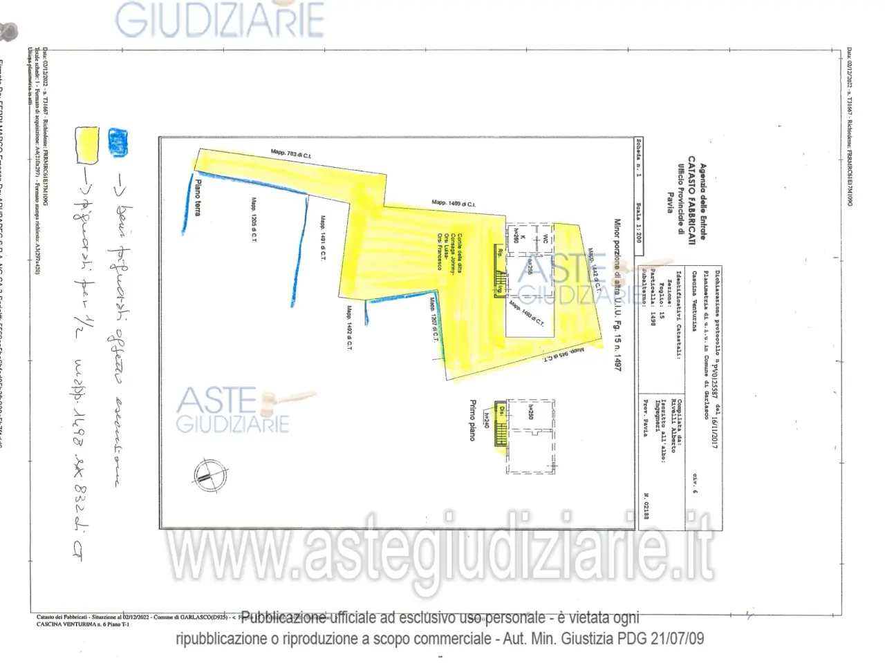 Fabbricato misto in 27026 Cascina Venturina 6 Pv, Italia 27026, Garlasco, {3} - Planimetria 1