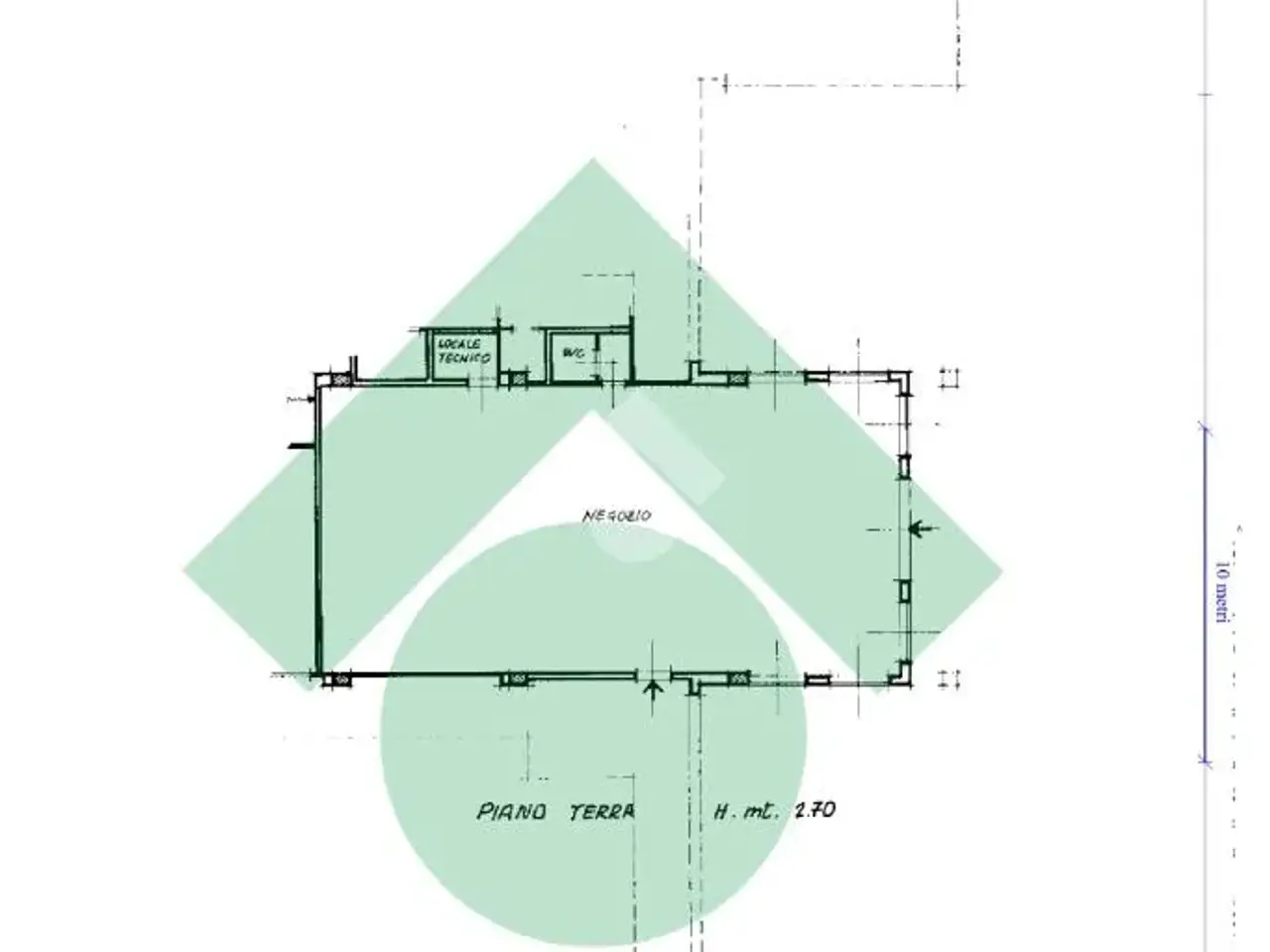 Negozio in Regione Borgnalle 10, Aosta, {3} - Planimetria 1