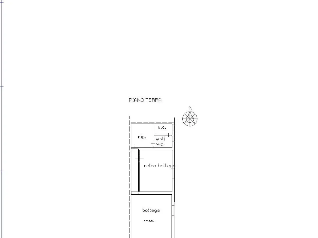 Negozio in Via Fossa della Creta 140, Catania, {3} - Planimetria 1