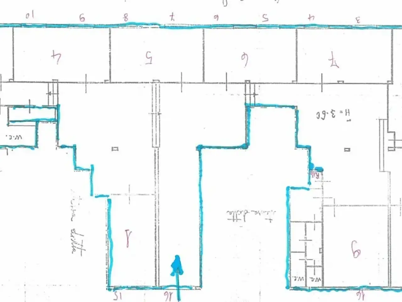 Palazzina commerciale in Via Toscana 13, Siracusa, {3} - Planimetria 1