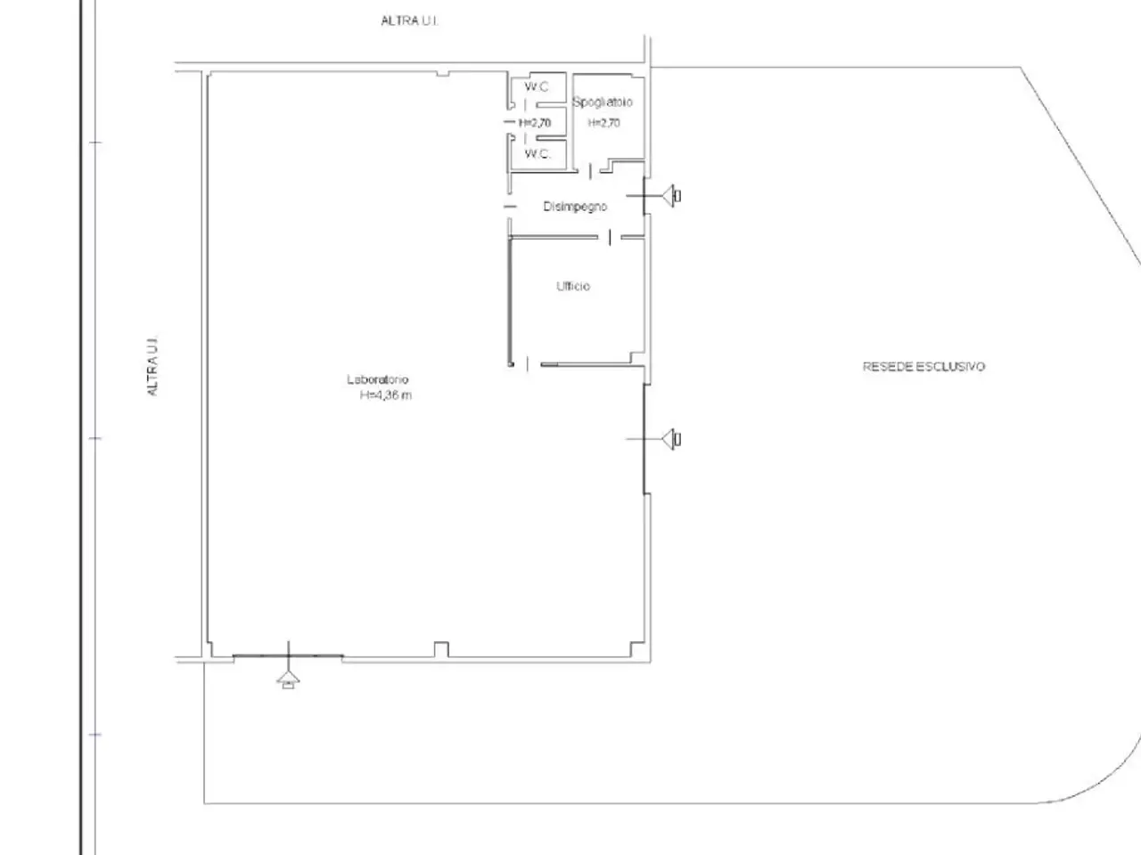Capannone in Via Charta 77 10, Scandicci, {3} - Planimetria 1