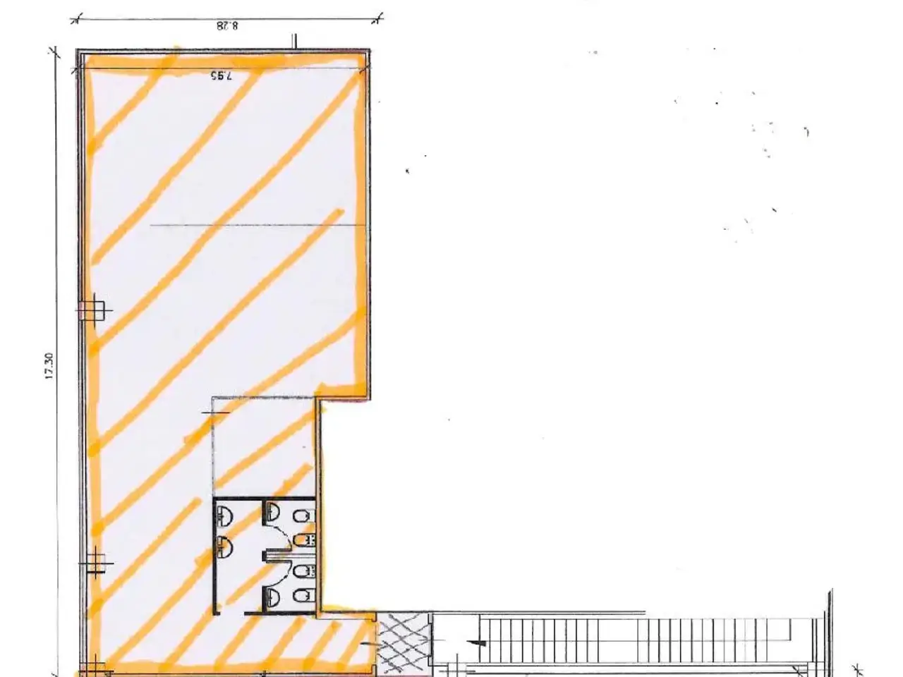 Ufficio in Via Pontina Km 29,000 1, Pomezia, {3} - Planimetria 1