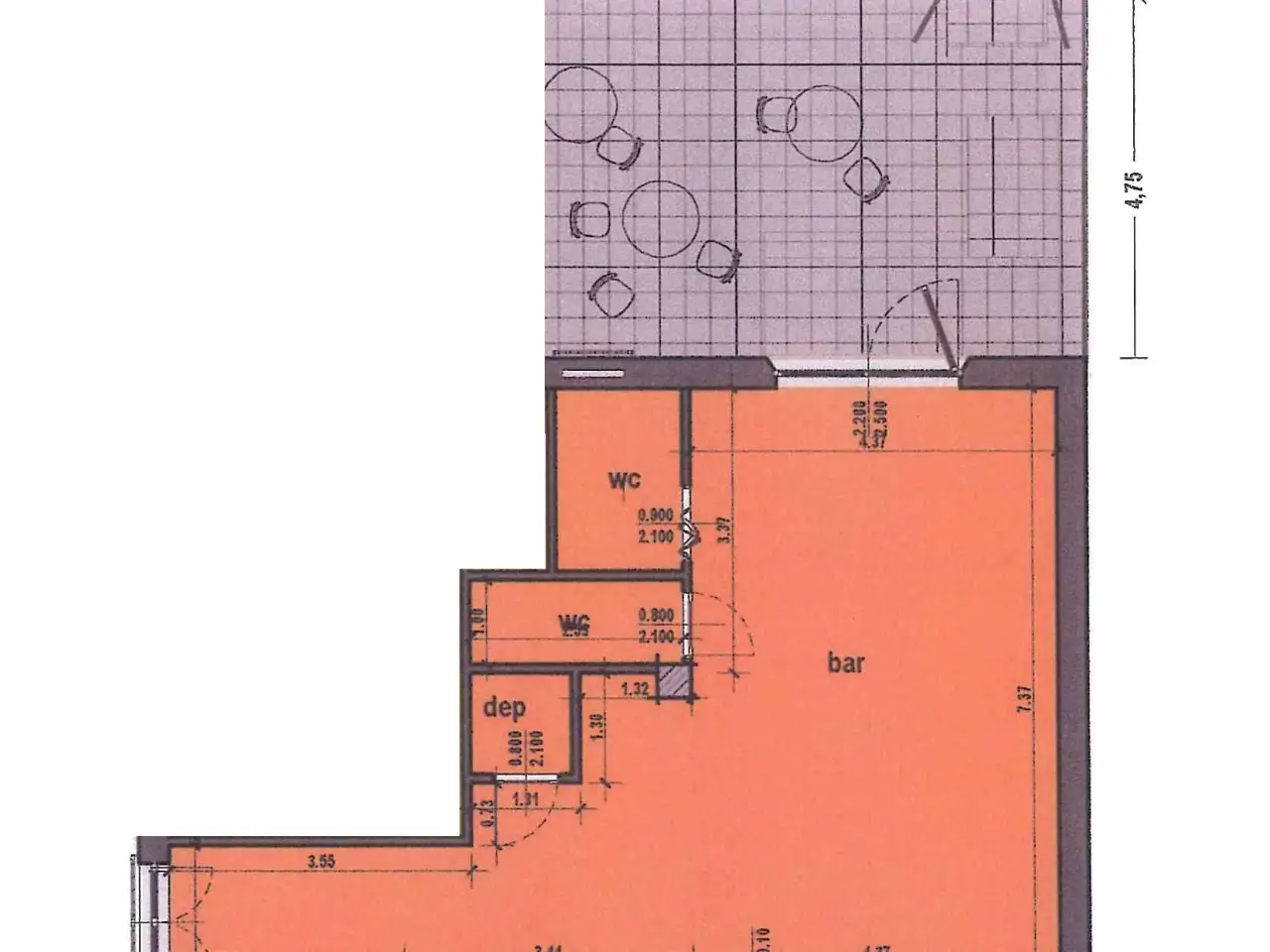 Wine bar in Via Madonna del Carmine 76, Agropoli, {3} - Planimetria 1