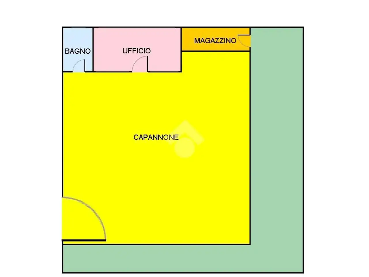 Capannone in Via G. Giordanino 3, Marene, {3} - Planimetria 1