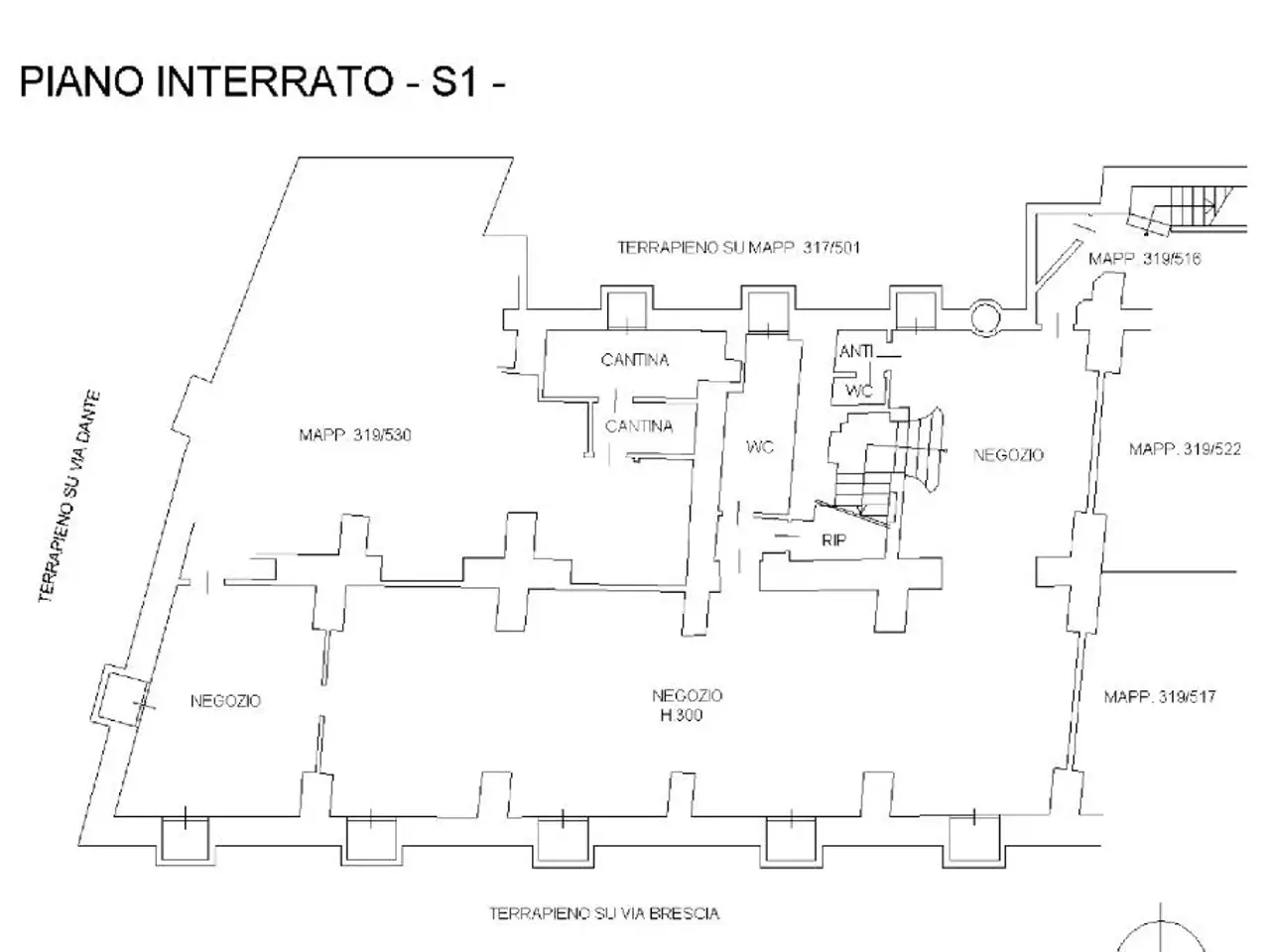Negozio in Via Brescia 6, Cremona, {3} - Planimetria 1