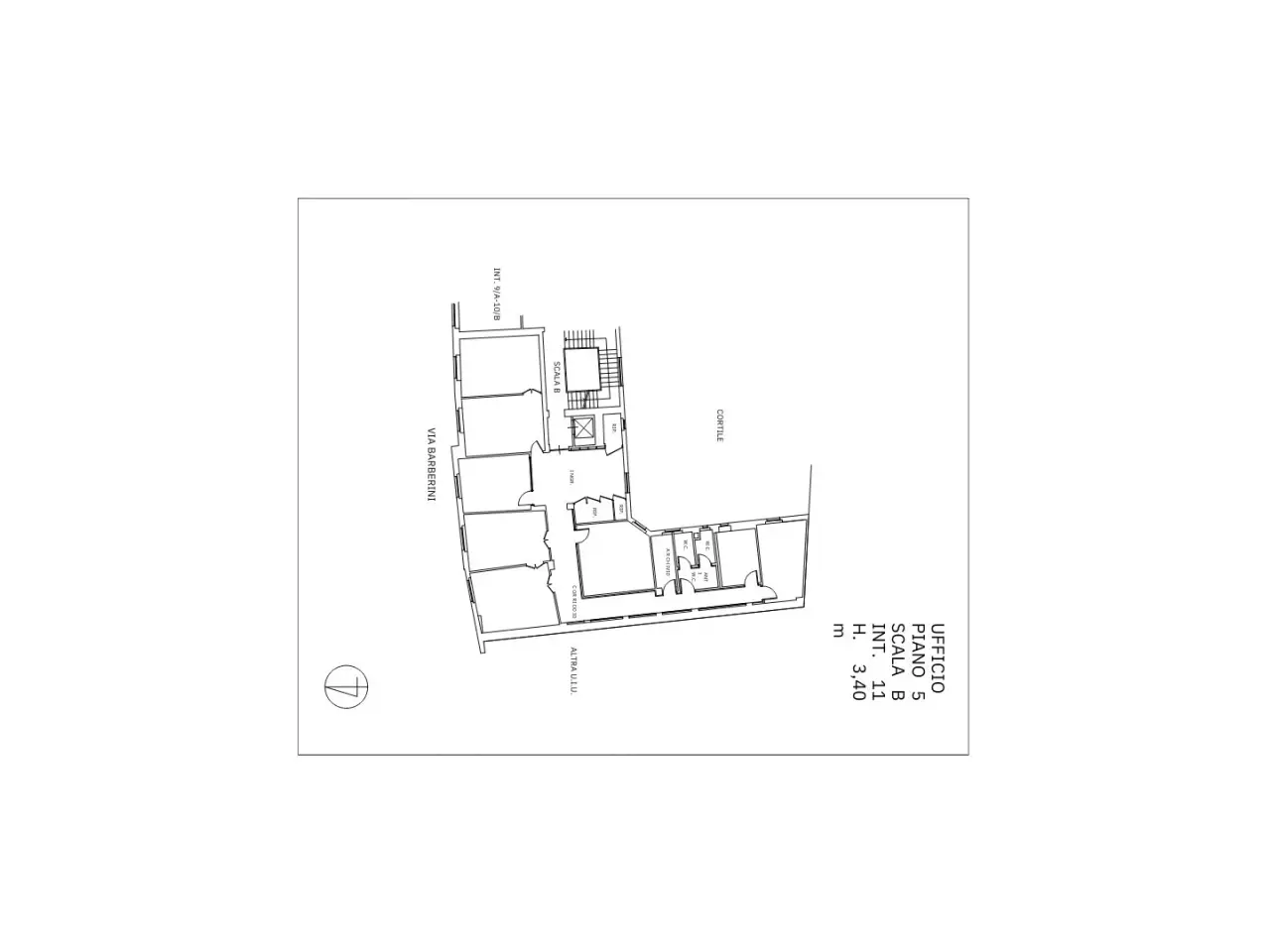 Ufficio in Via Barberini 86, Roma, {3} - Planimetria 1