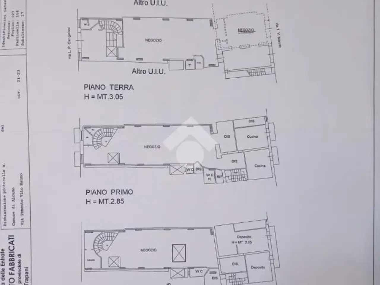 Negozio in Via Vito Manno 21, Alcamo, {3} - Planimetria 1