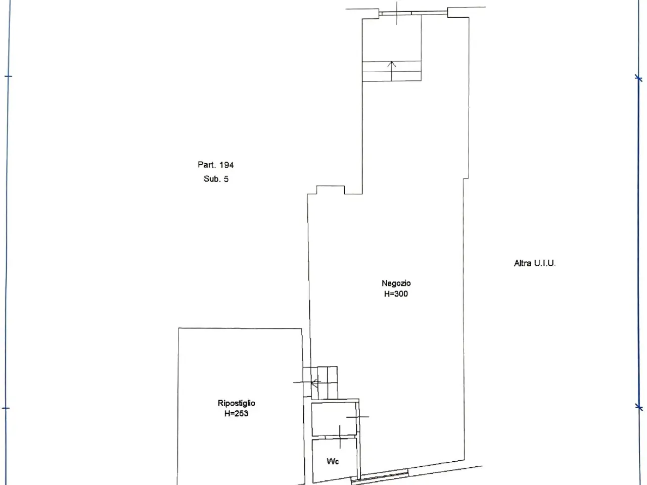 Locale commerciale in , Ponsacco, {3} - Planimetria 1