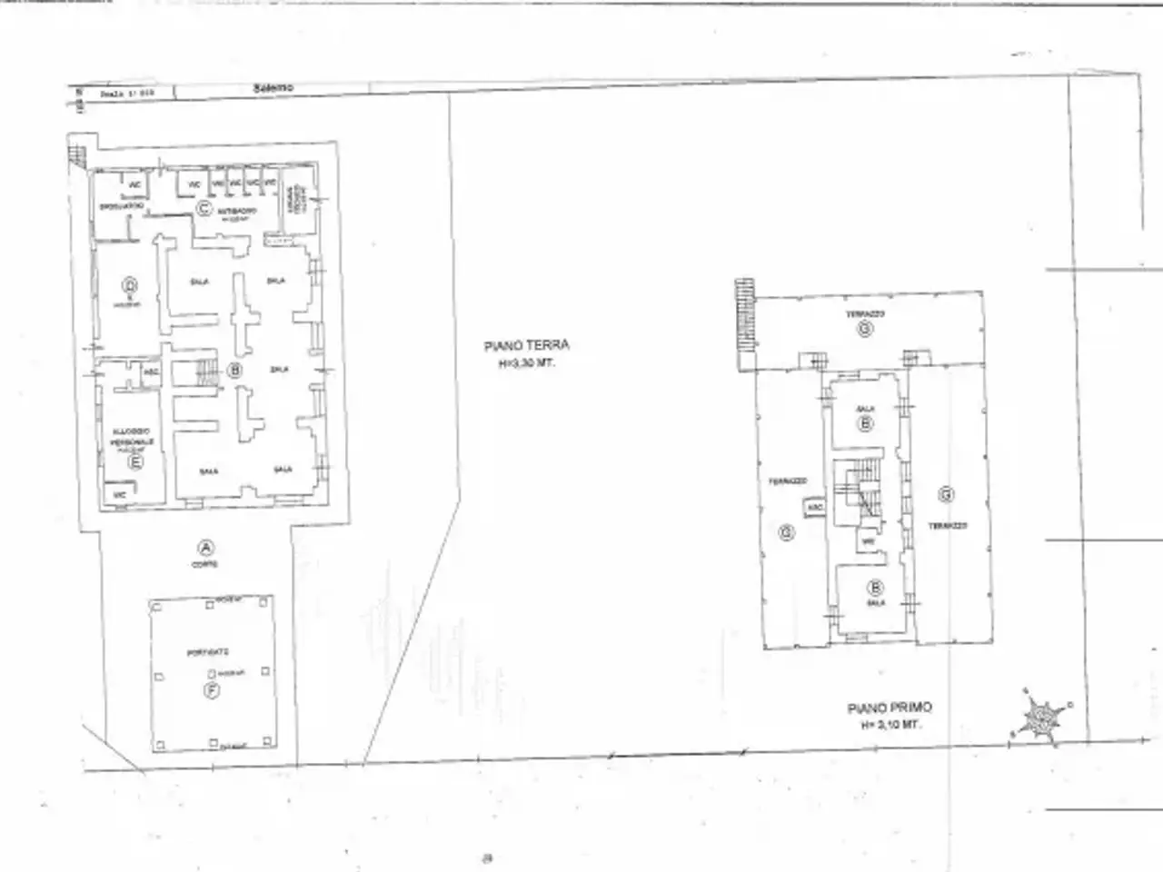 Stabile - Palazzo in Via Quattroponti 7, Casal Velino, {3} - Planimetria 1
