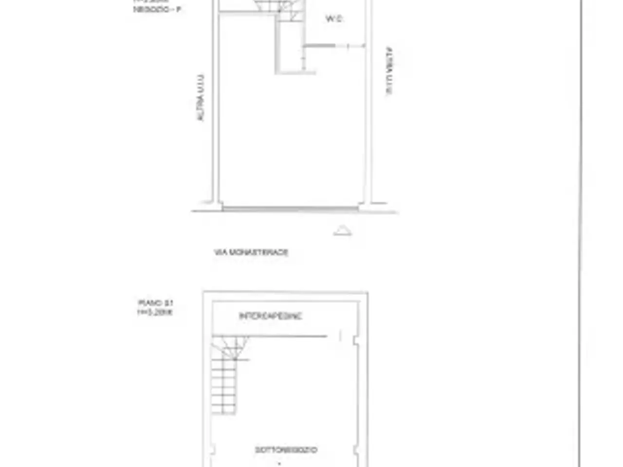 Negozio in Via Monasterace, Roma, {3} - Planimetria 1