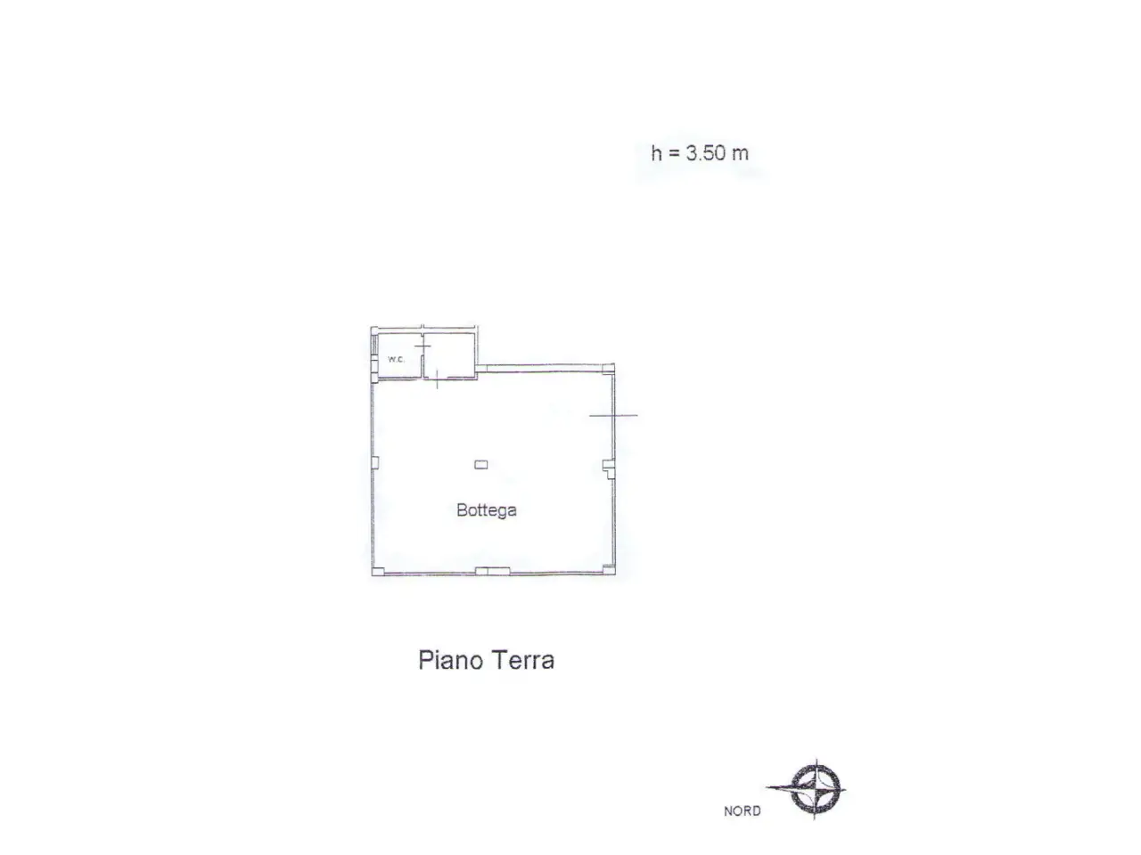 Negozio in Via della Regione 188, San Giovanni La Punta, {3} - Planimetria 1