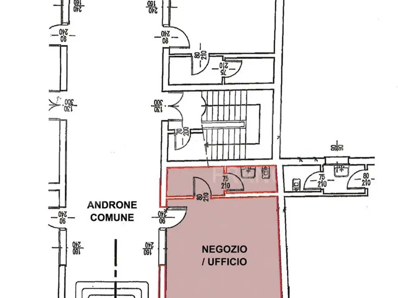 Ufficio in Via Carrarese 1, Piove Di Sacco, {3} - Planimetria 1