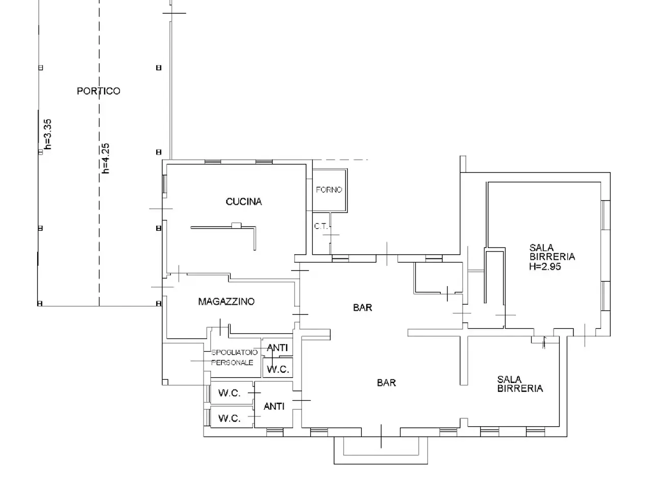 Ristorante in Via dalla Pra', Sarego, {3} - Planimetria 1