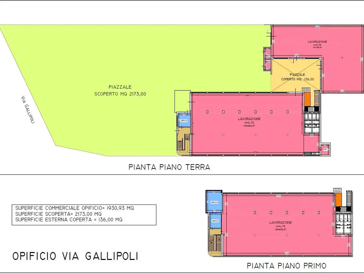 Immobile commerciale in Via Gallipoli 100, Galatone, {3} - Planimetria 1