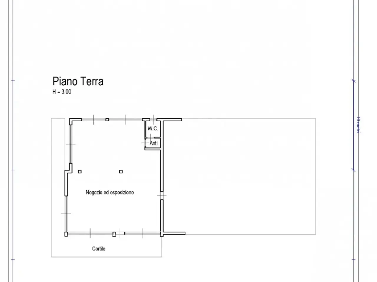 Negozio in Via Marco Polo, Mestrino, {3} - Planimetria 1