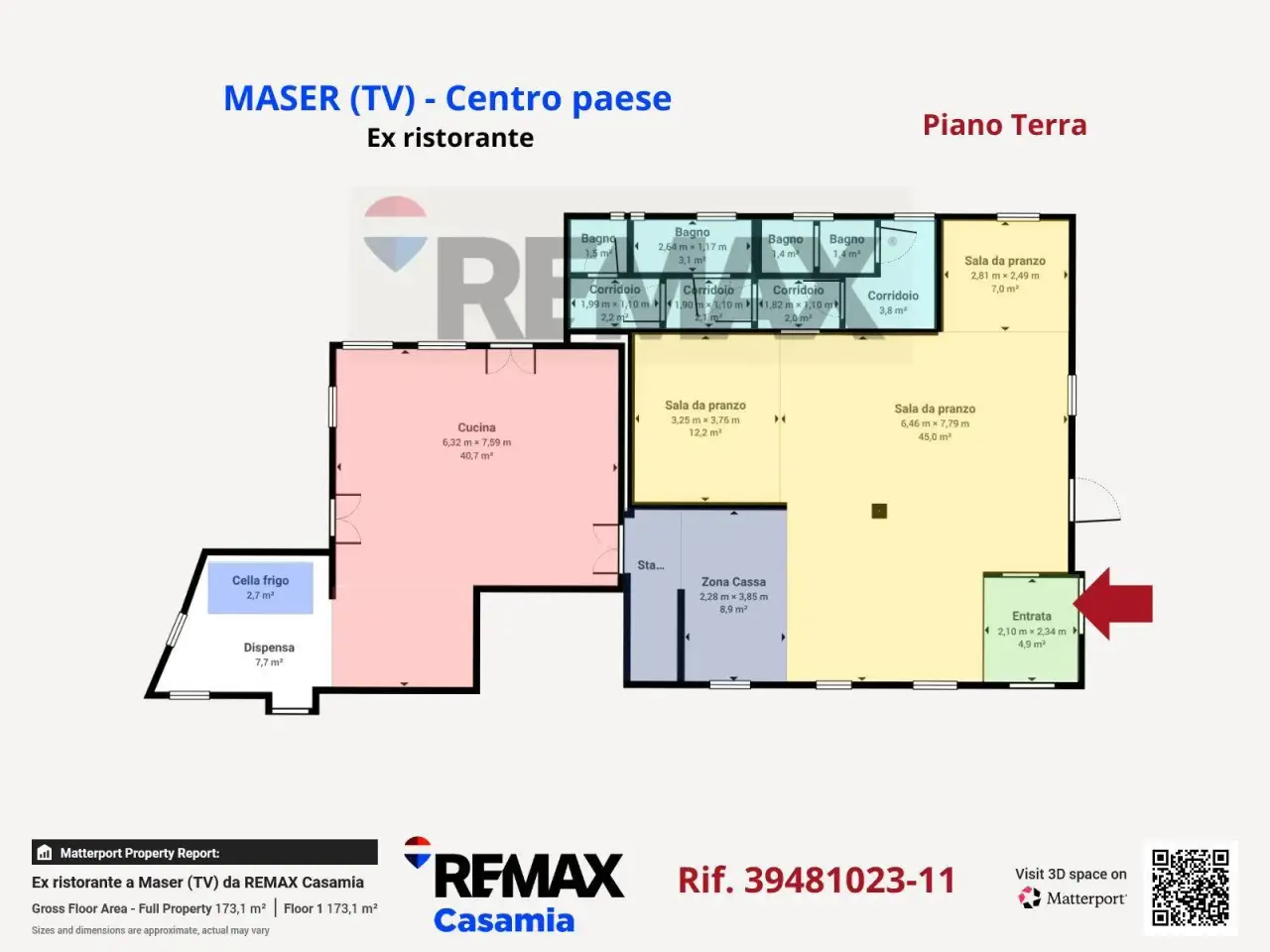 Negozio in Via Sant\'Andrea 2, Maser, {3} - Planimetria 1