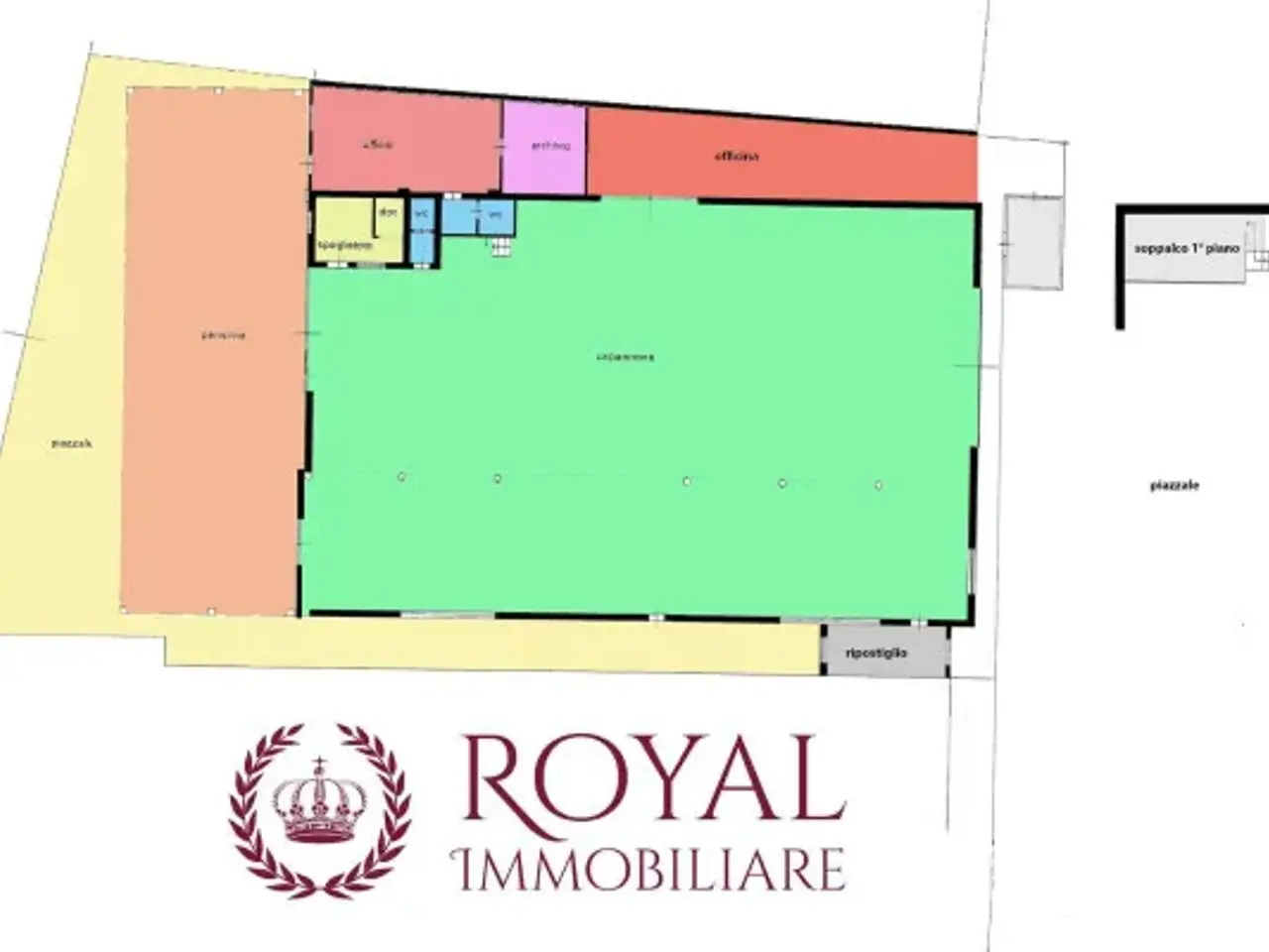 Capannone in Via Ettore Quaglierini 28, Livorno, {3} - Planimetria 1